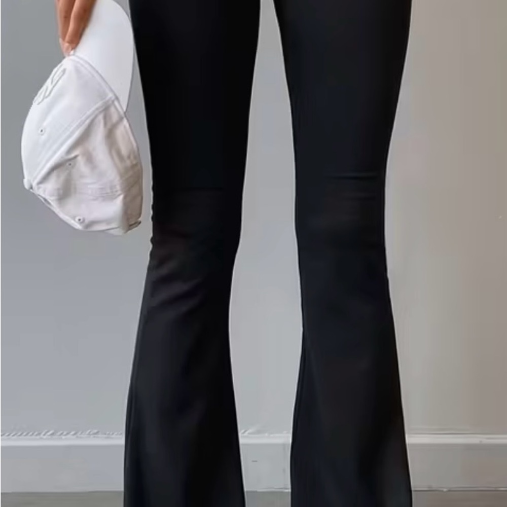 Elegant Black Flared Women's Pants